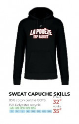 Sweat Capuche Skills Bio Enfant