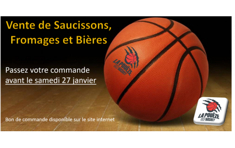 FIN /// Vente de saucissons, fromages et bières - Janvier 2024