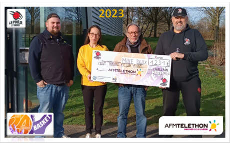 1 231€ - Remise du chèque AFMTéléthon 2023