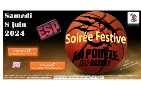 Soirée CLUB ESP Basket - Samedi 8 juin 2024