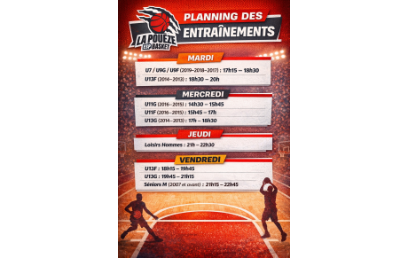 ENTRAÎNEMENTS 2025–2026